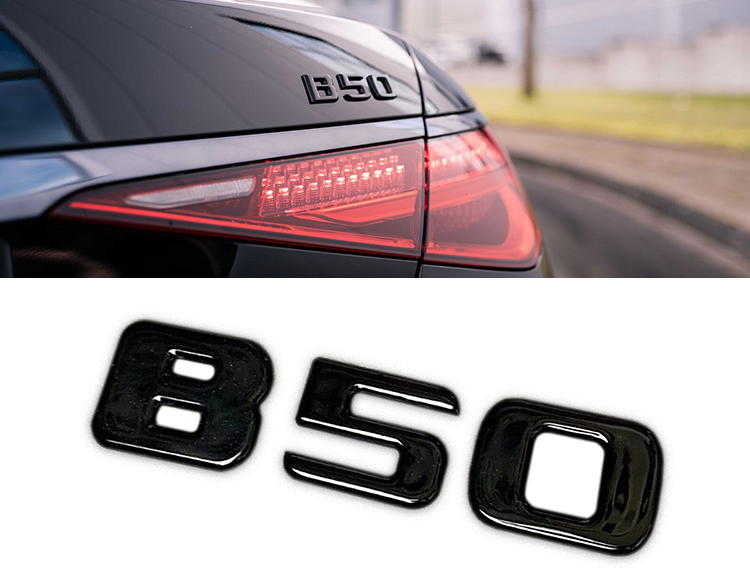 Mercedes-Benz B50 Trunk Brabus Emblem B 50 Logo Tail Badges